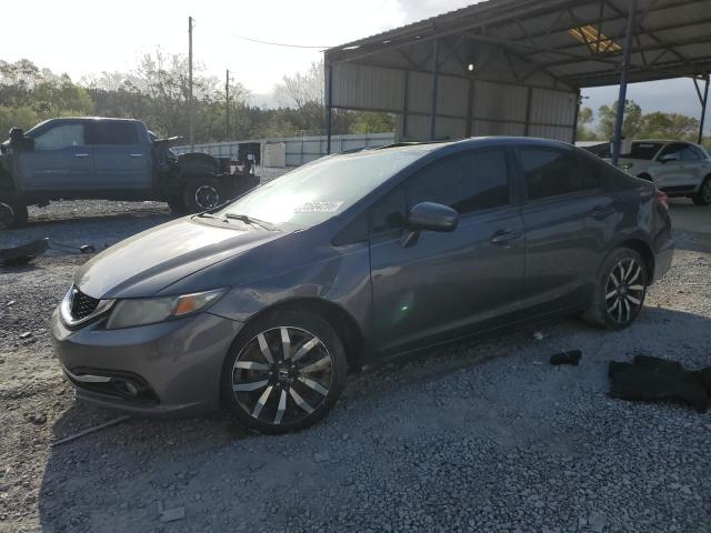 19XFB2F90EE060817 - 2014 HONDA CIVIC EXL GRAY photo 1