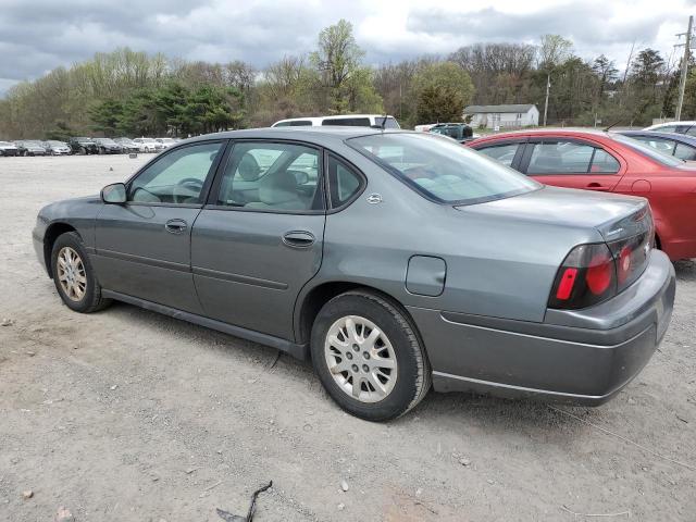 2G1WF55E159128103 - 2005 CHEVROLET IMPALA GRAY photo 2