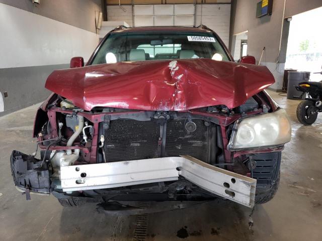 JTEEP21A270220055 - 2007 TOYOTA HIGHLANDER SPORT RED photo 5