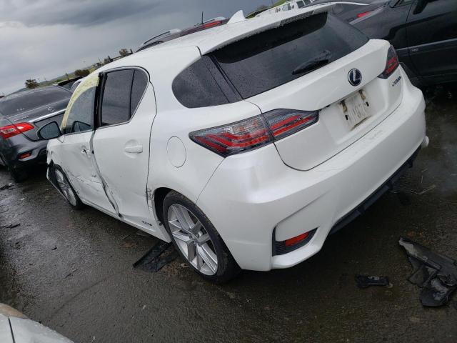 JTHKD5BH4E2192501 - 2014 LEXUS CT 200 WHITE photo 2