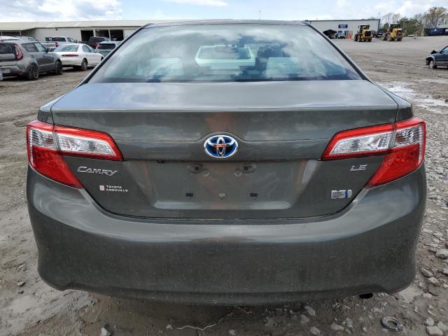 4T1BD1FK7EU118148 - 2014 TOYOTA CAMRY HYBRID GRAY photo 6