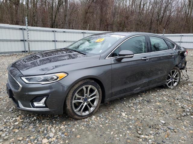 3FA6P0RU5LR204752 - 2020 FORD FUSION TITANIUM GRAY photo 1