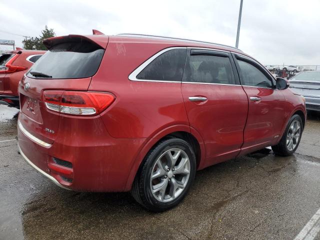 5XYPKDA51GG169779 - 2016 KIA SORENTO SX RED photo 3