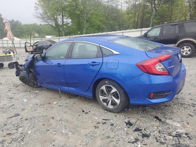 19XFC2F65KE016651 - 2019 HONDA CIVIC LX BLUE photo 2