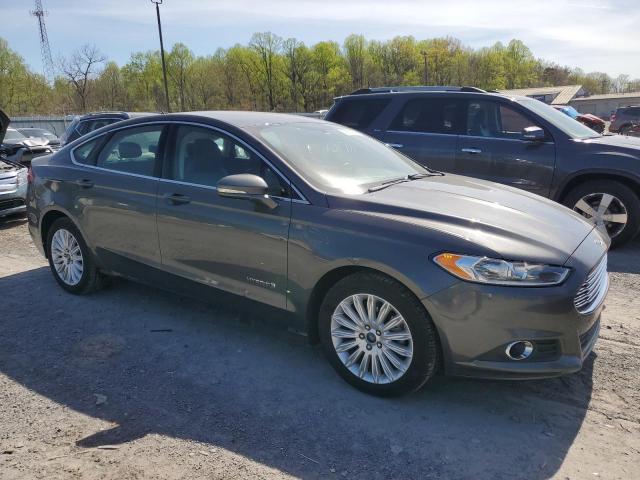 3FA6P0LU8FR273559 - 2015 FORD FUSION SE HYBRID CHARCOAL photo 4