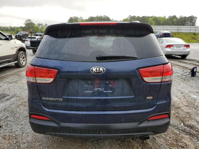 5XYPG4A30HG194657 - 2017 KIA SORENTO LX BLUE photo 6