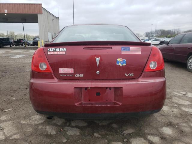 1G2ZG57N294129885 - 2009 PONTIAC G6 MAROON photo 6