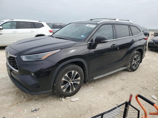 5TDGZRAH7NS126955 - 2022 TOYOTA HIGHLANDER XLE BLACK photo 1