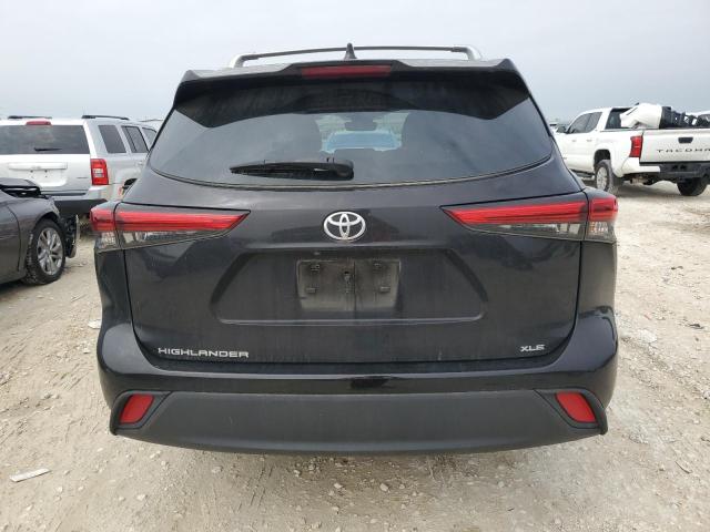 5TDGZRAH7NS126955 - 2022 TOYOTA HIGHLANDER XLE BLACK photo 6