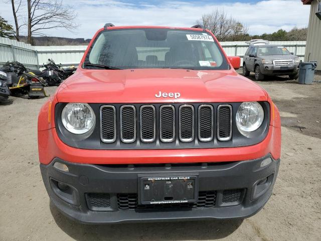 ZACCJBBT3GPD91310 - 2016 JEEP RENEGADE LATITUDE RED photo 5