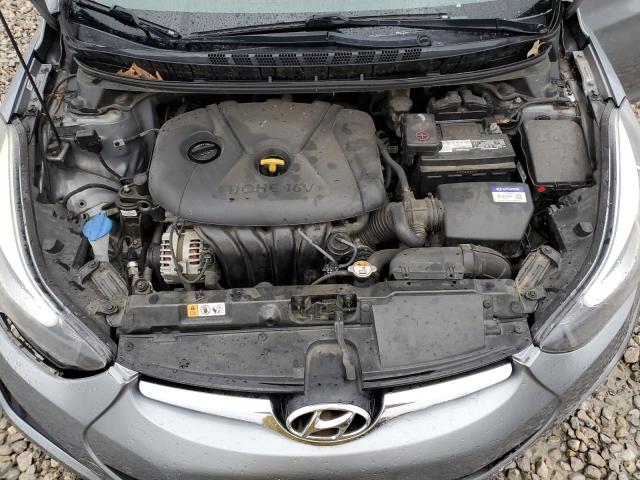 KMHDH4AE9EU152804 - 2014 HYUNDAI ELANTRA SE GRAY photo 11