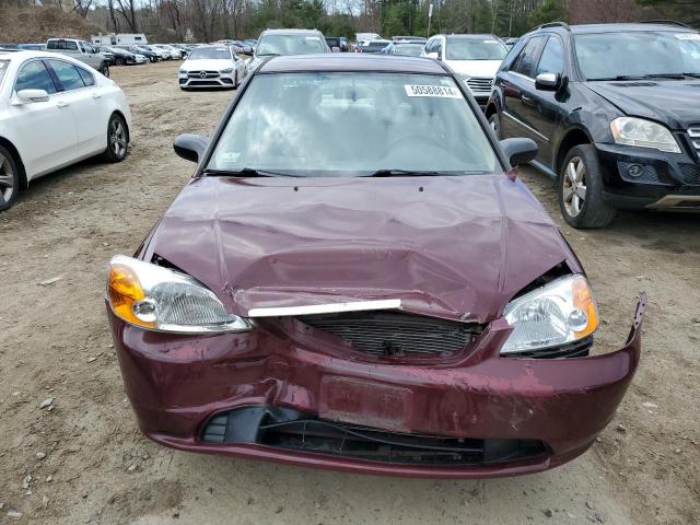 2HGES16503H511976 - 2003 HONDA CIVIC LX RED photo 5