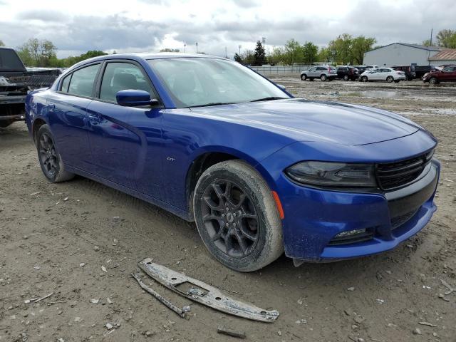 2C3CDXJG6JH216328 - 2018 DODGE CHARGER GT BLUE photo 4