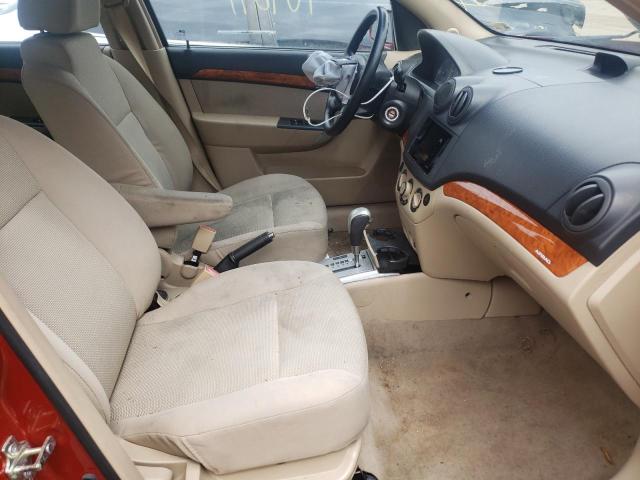 KL1TD6DE2BB157120 - 2011 CHEVROLET AVEO LS 红色 照片 5