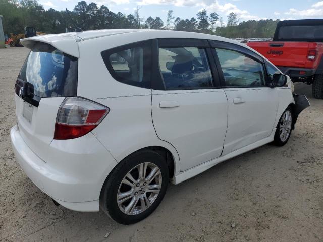 JHMGE88449S018135 - 2009 HONDA FIT SPORT WHITE photo 3