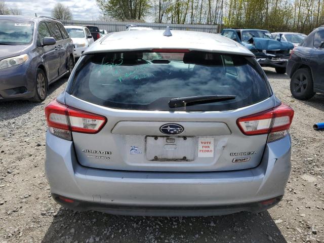 4S3GTAJ64K1724334 - 2019 SUBARU IMPREZA SPORT BLUE photo 6