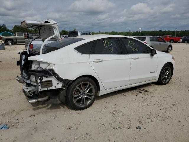 3FA6P0LU1HR324435 - 2017 FORD FUSION SE HYBRID WHITE photo 3