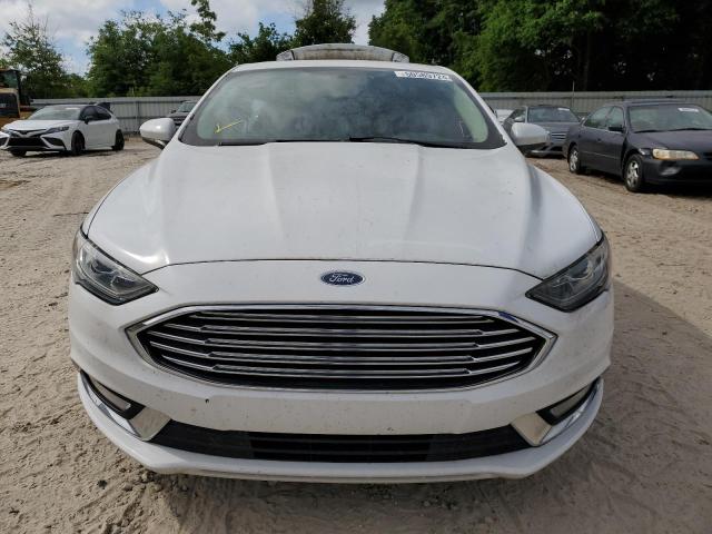 3FA6P0LU1HR324435 - 2017 FORD FUSION SE HYBRID WHITE photo 5