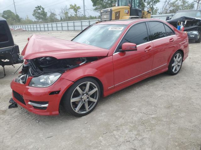 WDDGF4HB6EA954253 - 2014 MERCEDES-BENZ C 250 RED photo 1