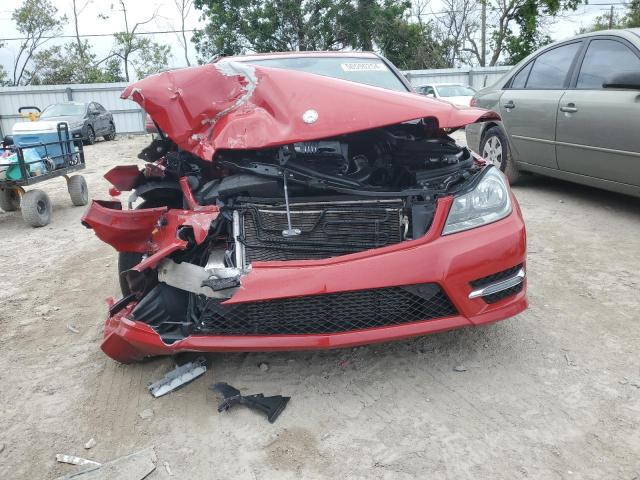 WDDGF4HB6EA954253 - 2014 MERCEDES-BENZ C 250 RED photo 5