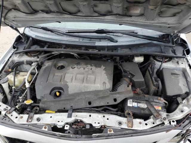 2T1BU4EE9BC691272 - 2011 TOYOTA COROLLA BASE SILVER photo 11