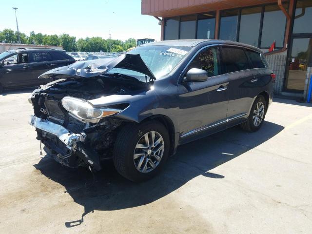 5N1AL0MM9DC350302 - 2013 INFINITI JX35 GRAY photo 2