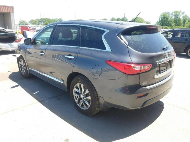 5N1AL0MM9DC350302 - 2013 INFINITI JX35 GRAY photo 3