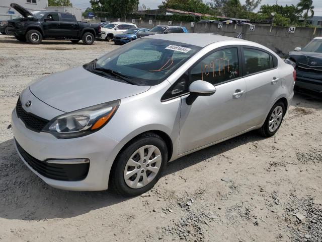 KNADM4A34G6548626 - 2016 KIA RIO LX SILVER photo 1