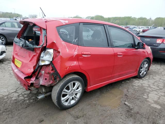 JHMGE8H45AC012424 - 2010 HONDA FIT SPORT RED photo 3