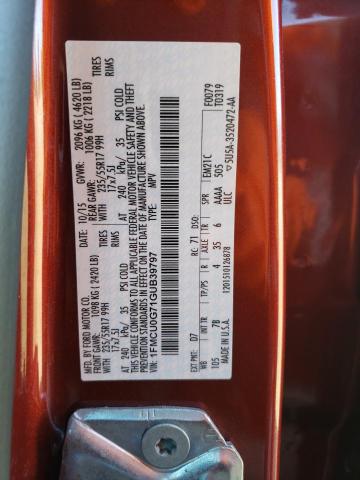 1FMCU0G71GUB39797 - 2016 FORD ESCAPE SE RED photo 13