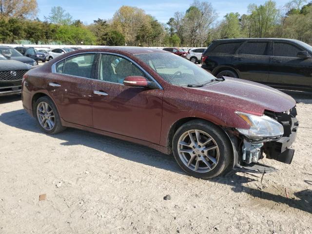 1N4AA5AP8AC803333 - 2010 NISSAN MAXIMA S BURGUNDY photo 4