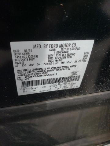 1FM5K8AR8GGA52517 - 2016 FORD EXPLORER POLICE INTERCEPTOR 黑色 照片 13