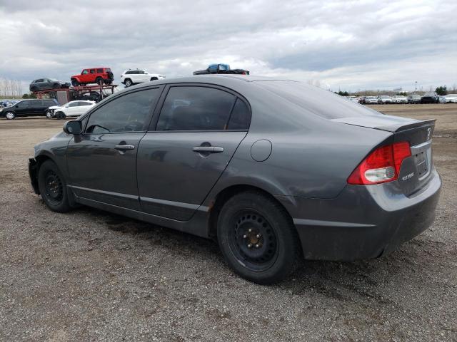 2HGFA16679H034620 - 2009 HONDA CIVIC LX-S رمادي صورة 2