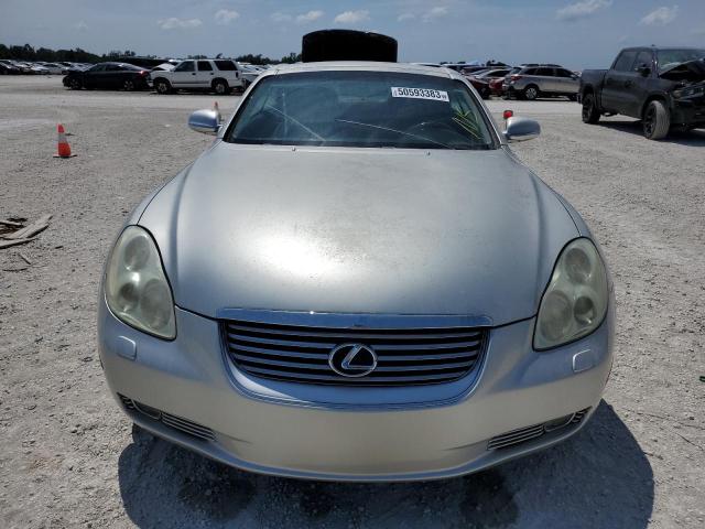 JTHFN48Y620033762 - 2002 LEXUS SC 430 SILVER photo 5