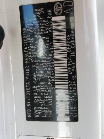 2T1KU4EE5BC654171 - 2011 TOYOTA MATRIX 白色 照片 12