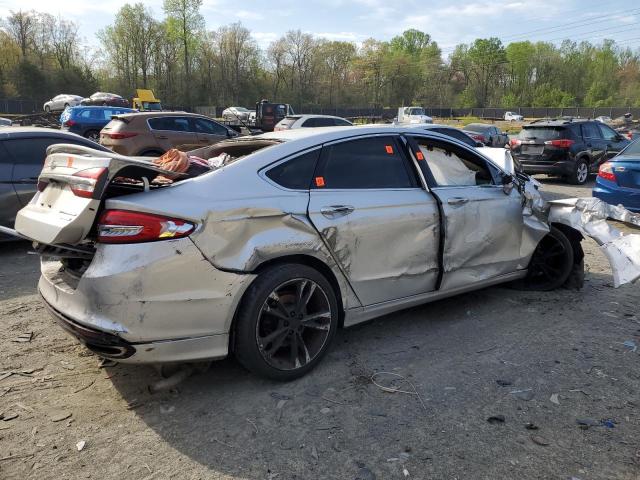 3FA6P0D90HR227415 - 2017 FORD FUSION TITANIUM SILVER photo 3