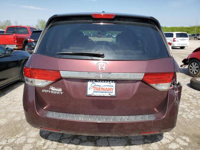 5FNRL5H62FB089780 - 2015 HONDA ODYSSEY EXL MAROON photo 6