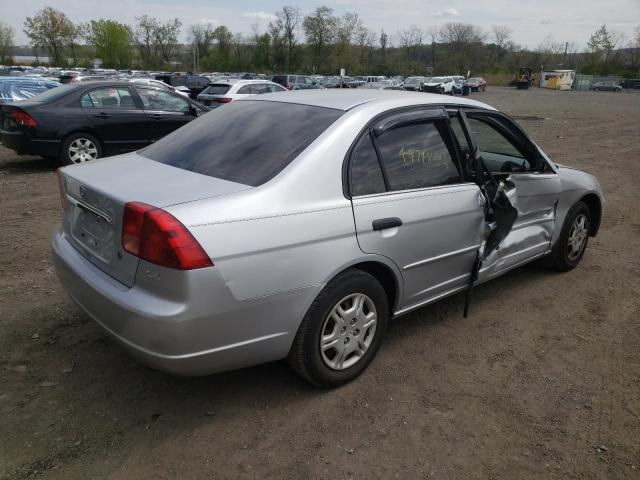 2HGES16531H591643 - 2001 HONDA CIVIC LX SILVER photo 3