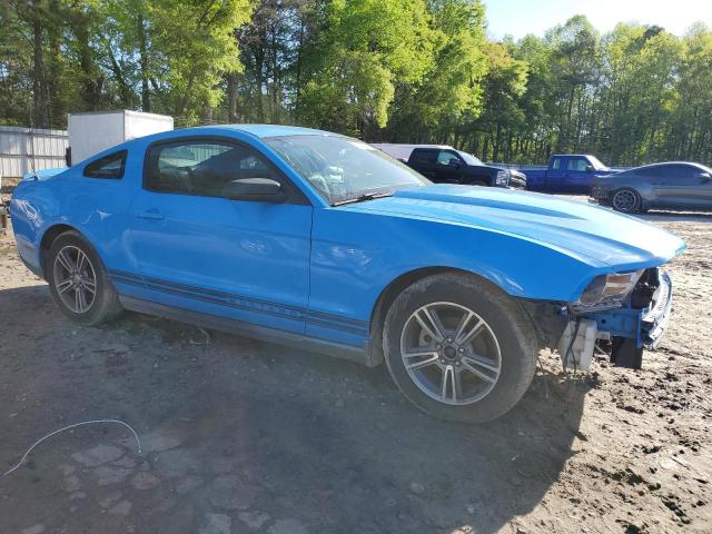 1ZVBP8AN7A5143087 - 2010 FORD MUSTANG BLUE photo 4