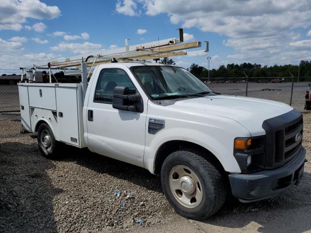 1FDWF30598EC94434 - 2008 FORD F350 SRW SUPER DUTY WHITE photo 4