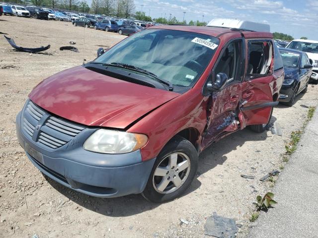 1D4GP45R56B577440 - 2006 DODGE CARAVAN SXT RED photo 1