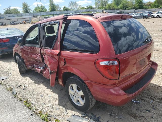 1D4GP45R56B577440 - 2006 DODGE CARAVAN SXT RED photo 2