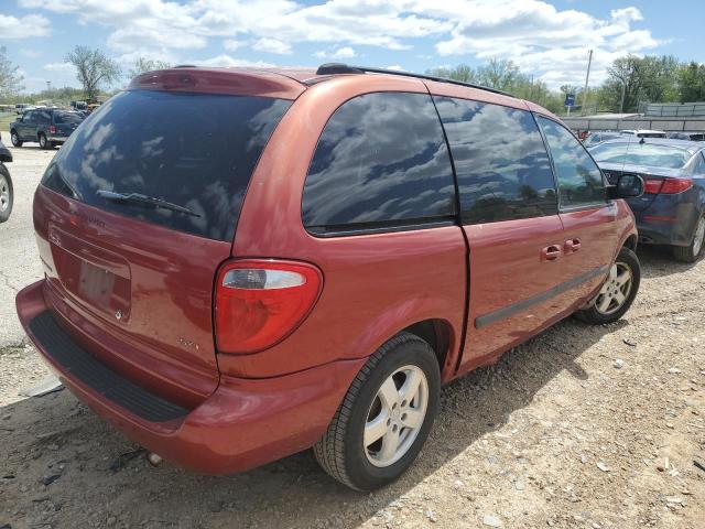 1D4GP45R56B577440 - 2006 DODGE CARAVAN SXT RED photo 3