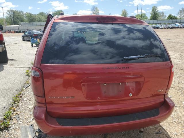 1D4GP45R56B577440 - 2006 DODGE CARAVAN SXT RED photo 6