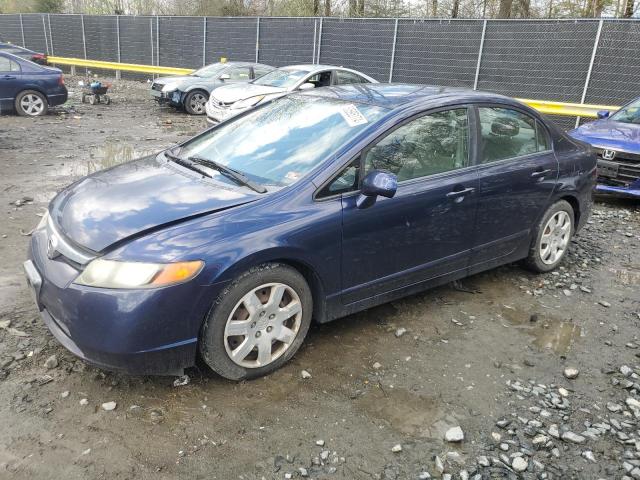 1HGFA16558L014584 - 2008 HONDA CIVIC LX BLUE photo 1