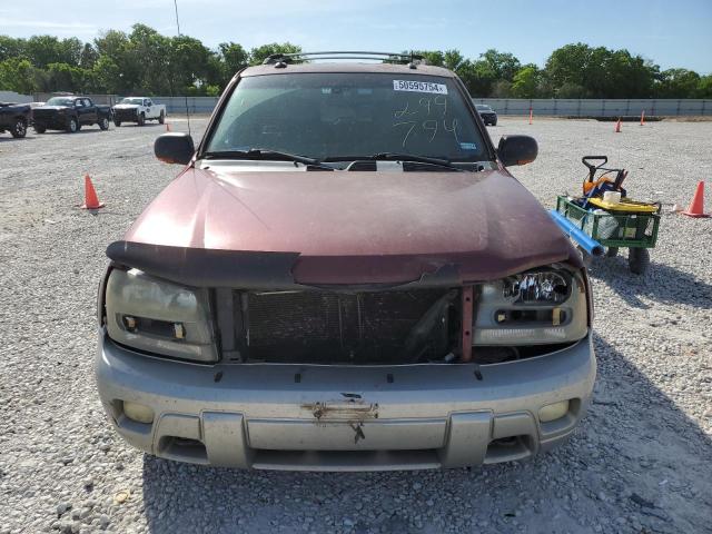 1GNDT13S242299794 - 2004 CHEVROLET TRAILBLAZE LS MAROON photo 5