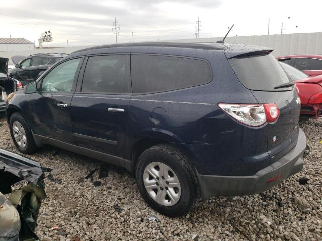 1GNKRFED9CJ104067 - 2012 CHEVROLET TRAVERSE LS BLUE photo 2