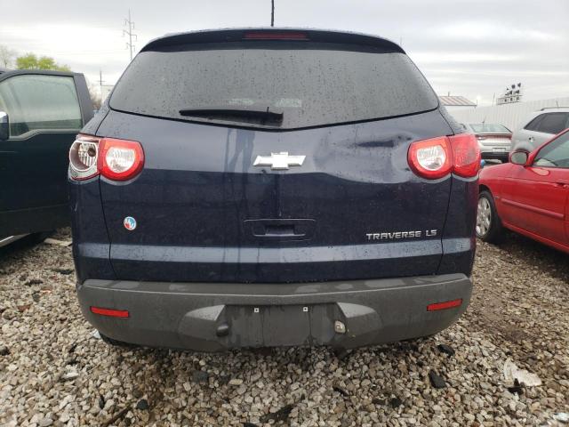 1GNKRFED9CJ104067 - 2012 CHEVROLET TRAVERSE LS BLUE photo 6