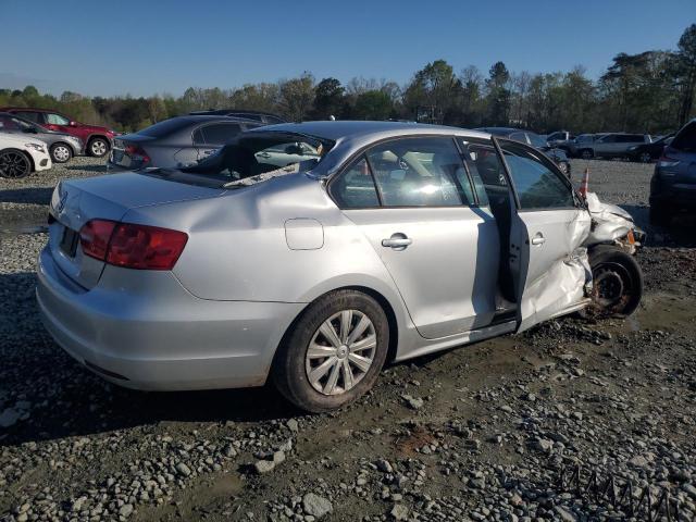 3VW2K7AJ7DM205432 - 2013 VOLKSWAGEN JETTA BASE SILVER photo 3