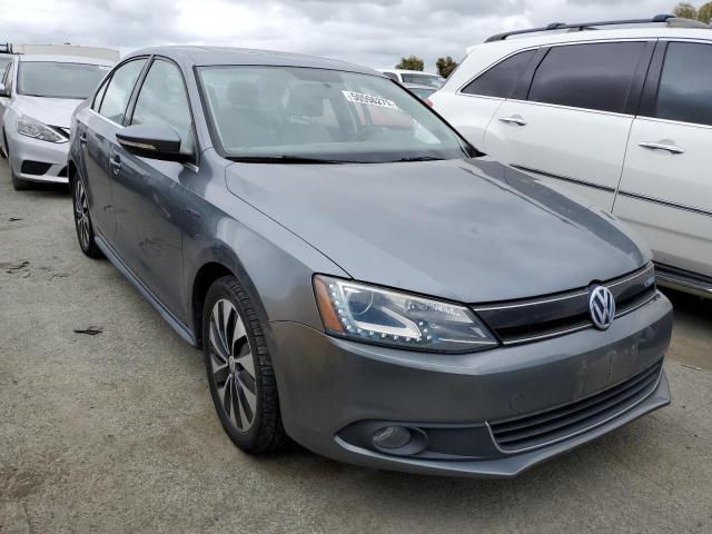 3VW637AJ4EM312700 - 2014 VOLKSWAGEN JETTA HYBRID GRAY photo 4